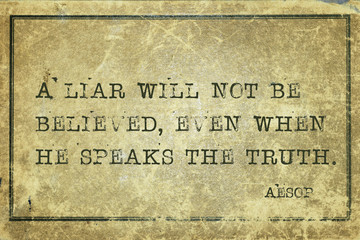 liar not be Aesop