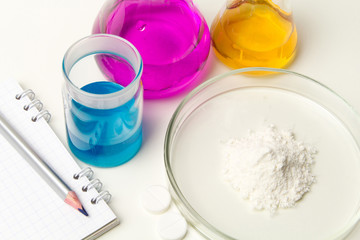 Chemical Laboratory and reagents .Illegal drug production in laboratories. The concept of drug abuse. Opioid epidemic. Selective focus