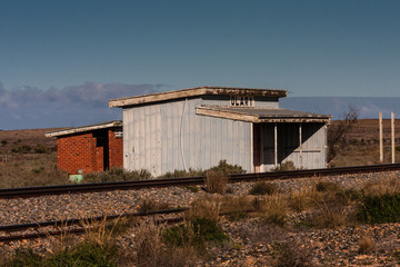 Fototapeta na wymiar Olary Railway Stop, South Australia