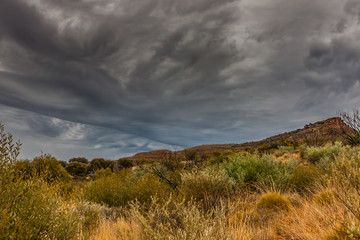 Thunderclouds over Kings Canyon, Northern Territory, Australia