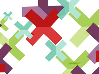 Multicolored abstract geometric shapes, geometry background for web banner