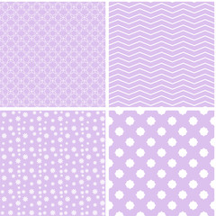 Vector set of geometric ornamental patterns