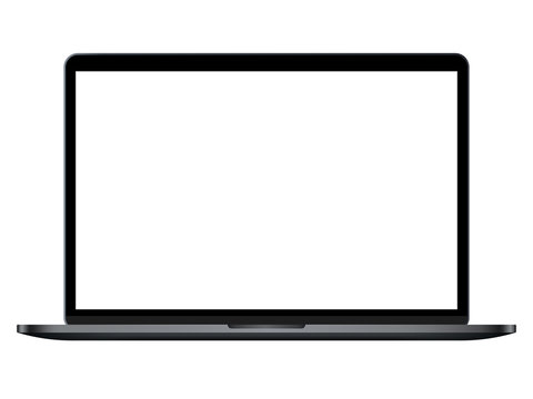 Screen of an open laptop