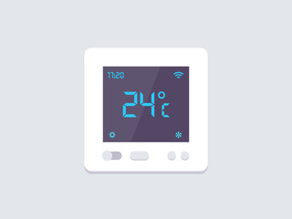 Image of a square thermostat
