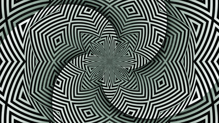 Fototapeta premium Hypnotic Stripe Shapes Illustration