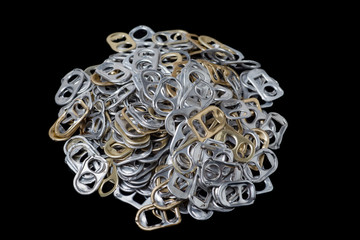 aluminum cap closeup for background