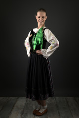 Slovakian folklore. Traditional costume.