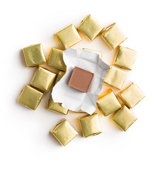 Wrapped nougat candy