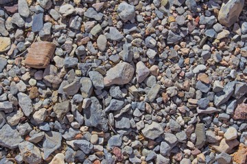 Rock, Stone, Pebble Gravel Background, multi colored