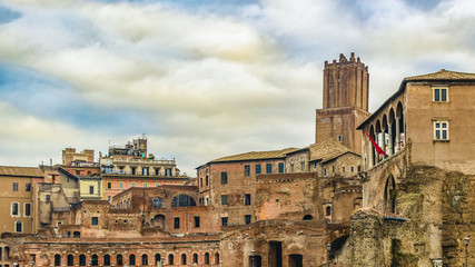 Fototapeta premium Trajan Market Rome Italy