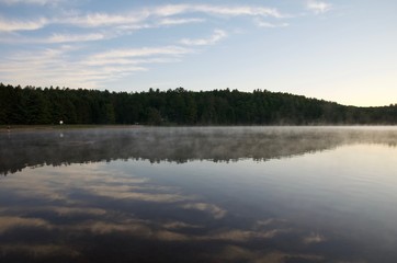Morning fog at Algonquin Provincial Park, Ontario