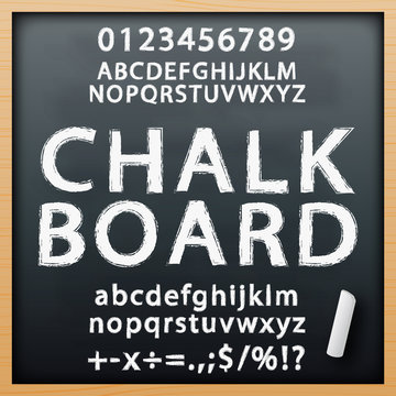 Chalk Board Alphabet Font