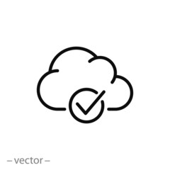 cloud storage, backup, vector icon