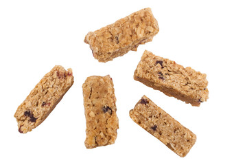 vegan bars isolated on white background