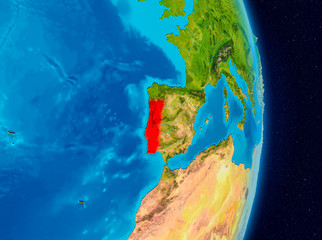 Portugal from space