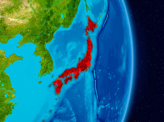 Japan from space