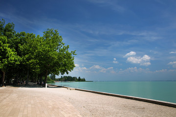 Summer landscape of Balaton Lake in Hungary, Europe