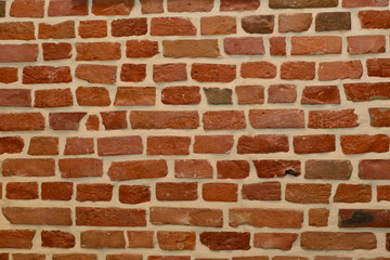 Old grunge brick wall background