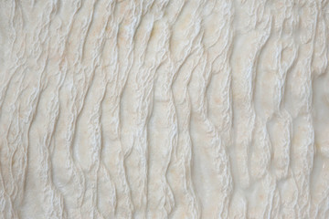 texture of travertine in Pamukkale. Turkey