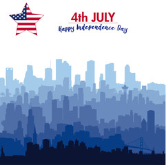 Patriotic independence day background