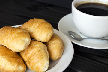 croissants and coffee