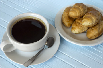 coffee and croissants