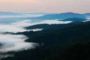 Eaton Hollow Overlook on Skyline Drive in Shenandoah National Park