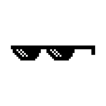 B-KIDS Thug Life Glasses 8-Bit Sunglasses for Men and Women Meme Costume :  Amazon.in: Fashion