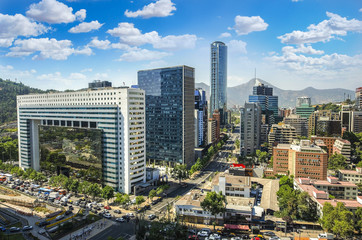 Fototapeta na wymiar Santiago Chile cityscape