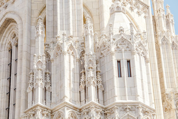 Obraz premium Close-up architecture of St. Matthias Cathedral in Budapest