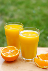 Glass Orange Juice Fresh Health Vitamine Drink 