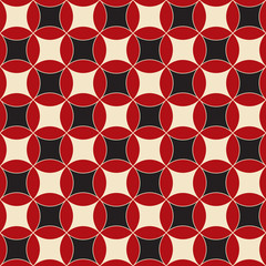 Seamless vintage intricate circle pattern background