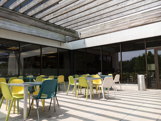 Outside cafe