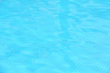 Clear refreshing water in swimming pool