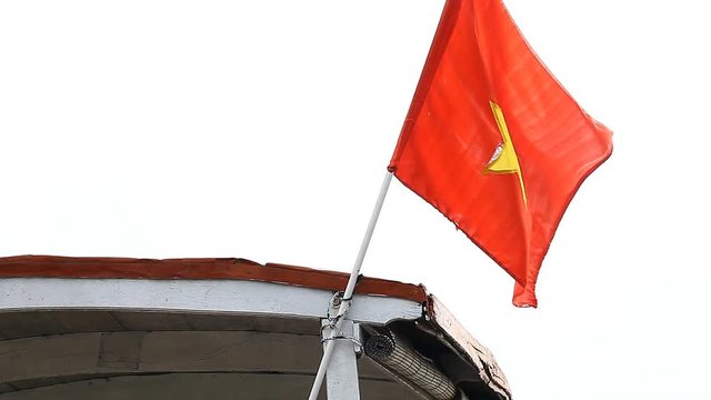 Vietnamese flag close-up