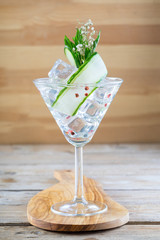 	ID: 794076517 fancy gin and tonic selection drink alcohol cocktail craft fresh fruit spices mint glass bar