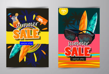 summer sale template banner