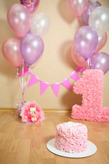 first birthday smash the cake