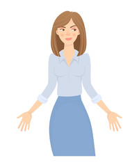 Fototapeta premium business woman isolated