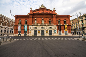 The Teatro Petruzzelli, the largest theatre of Bari and the fourth Italian theatre by size, Apulia,...