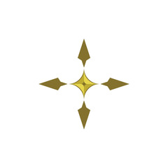 Golden Star logo vector