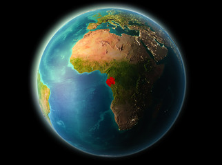 Gabon in the evening