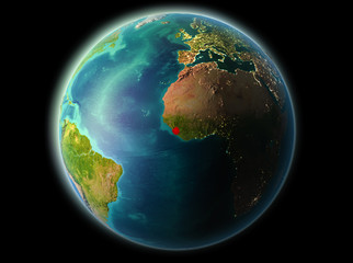 Sierra Leone in the evening