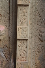 ancient relief angkor cambodia temple sculpture 