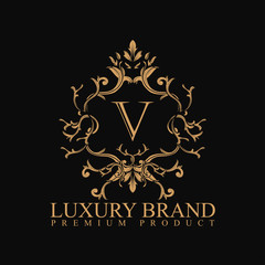 logo luxury V
