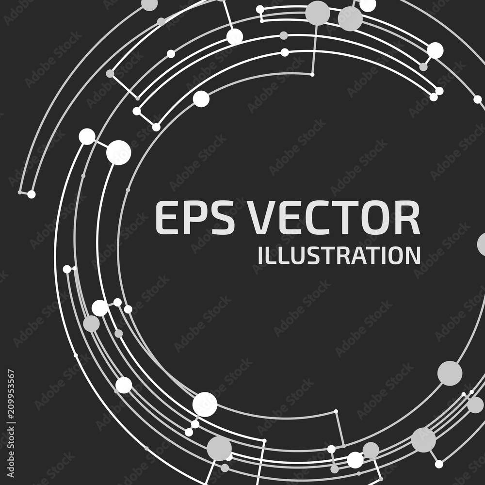 Sticker abstract vector background