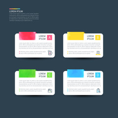 Colorful Infographic design illustration