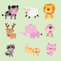 animals vector character design