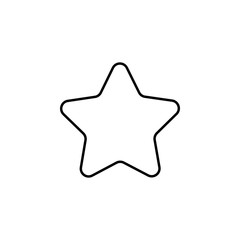star line icon. Element of star icon for mobile concept and web apps. Thin line star icon can be used for web and mobile. Premium icon