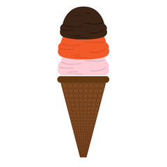 Isolated ice cream icon